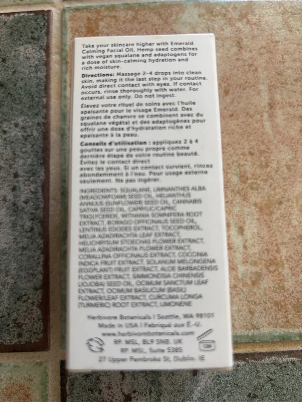 Herbivore Emerald Facial Oil